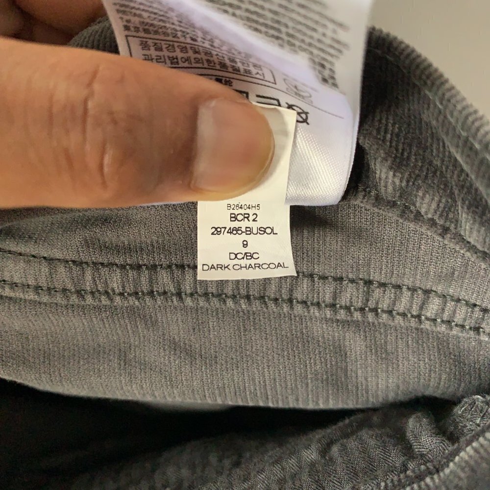 Banana Republic Women's Charcoal Zip Pocket Skinny Ankle Carduroy Pants Size 30 - Picture 13 of 13